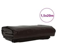 vidaXL Bâche 650g / m² Marron 1,5 x 20 m Canvas avec revêtement PVC