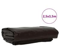 vidaXL Bâche 650g / m² Marron 2,5 x 3,5 m Toile avec revêtement en PVC, Housse en Toile imperméable pour Jardin et terrasse, bâche Moderne, Protection Universelle, idéale Toutes Saisons