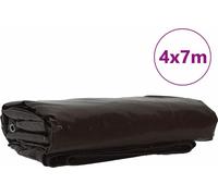 vidaXL Bâche 650g / m² Marron 4 x 7 m Canvas avec revêtement PVC