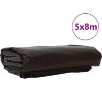 vidaXL Bâche 650g / m² Marron 5 x 8 m Canvas avec revêtement PVC