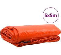 vidaXL Bâche 650g / m² Orange 5 x 5 m Canvas avec revêtement PVC