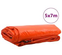 vidaXL Bâche 650g / m² Orange 5 x 7 m Canvas avec revêtement PVC