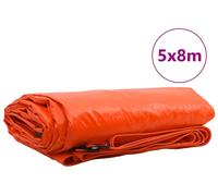vidaXL Bâche 650g / m² Orange 5 x 8 m Canvas avec revêtement PVC
