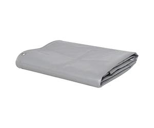 vidaXL Bâche Couverture de Protection Housse de Protection Imperméable Contre UV Camping Meubles de Jardin Voitures Bateau Extérieur 6x8 m Gris