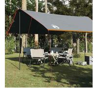 vidaXL Bâche de Camping, Toile de Tente, Bâche de Protection, Bâche de Tente, Toile d'Abri Randonnée, Orange 460x305x210 cm Imperméable