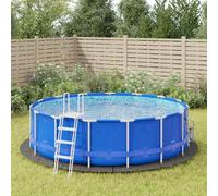 vidaXL Bâche de piscine Ø458 cm - Gris clair