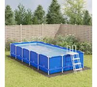 vidaXL Bâche de piscine 750x370 cm - Gris clair