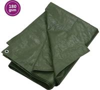 vidaXL Bâche de protection 180 g/m² 6x8 m vert HDPE