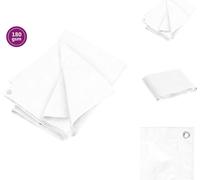 vidaXL Bâche de protection 180 g/m² 8x10 m blanc HDPE - Bâches