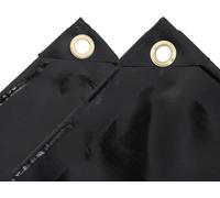 Bâche de protection 650 g m² 3x4 m Noir