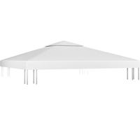 vidaXL Bâche de toit de pavillon avec tirage de cheminée 310 g/m² 3x3 m Blanc