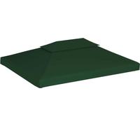 vidaXL Bâche de toit de pavillon de rechange 310 g/m² vert 3x4 m
