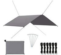 vidaXL Bâche d'extérieur 4x4 m Gris Gris G