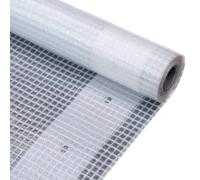 vidaXL Bâche Leno - Blanc - 3x3 m