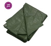 vidaXL Bâche PEHD Vert - 3x5 m