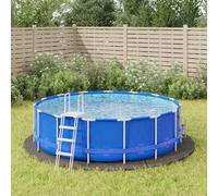 vidaXL Bâche Piscine Gris Clair Ø396 cm