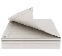 vidaXL Bâche plate avec œillets, blanche, 6 x 12 m, 180 g/m², en polyéthylène