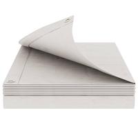 vidaXL Bâche plate avec œillets, blanche, 6 x 12 mètres, 260 g/m² en PE