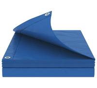 vidaXL Bâche plate avec œillets, bleu, 8 x 10 m, 180 g/m², en PE