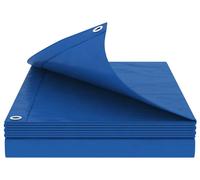 vidaXL Bâche plate avec œillets, bleu, 8 x 10 m, 260 g/m², en polyéthylène