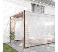 vidaXL Bâche transparente avec œillets 12 x 12 m, polyéthylène