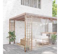 vidaXL Bâche transparente avec œillets 8x8 m PVC