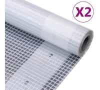 VIDAXL Bâches Leno 260 g/m² 3x3 m Blanc