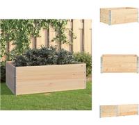 vidaXL Bacs surélevés 3 pcs. 100x150 cm Pin massif - Pots de fleurs & Jardinières