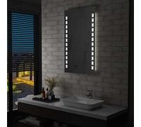 vidaXL Badkamerspiegel LED 60x100 cm144698 Argent G