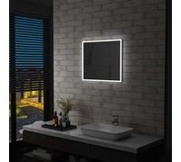 vidaXL Badkamerspiegel LED 60x50 cm144726 Argent G