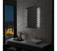 vidaXL Badkamerspiegel LED 60x80 cm144697 Argent G