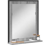 vidaXL Badkamerspiegel met schap 50x12x60 cm hout grijs sonoma eiken842419 Gris G