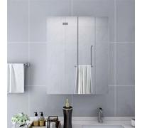 Armoire à miroir de salle de bain Blanc 60x15x75 cm MDF - VidaXL