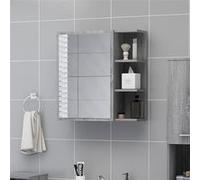 vidaXL Badkamerspiegelkast 62,5x20,5x64 cm bewerkt hout grijs sonoma826352 Gris G