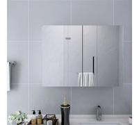 Armoire à miroir de salle de bain Blanc 80x15x60 cm MDF - VidaXL