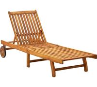 vidaXL Bain de soleil avec support acacia massif