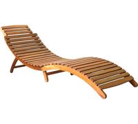 vidaXL Bain de soleil avec support acacia massif