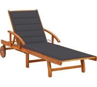 vidaXL Bain de soleil avec support acacia massif