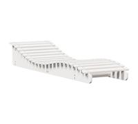vidaXL Bain de soleil blanc 205x60x31,5 cm pin massif