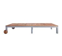 vidaXL Bain de soleil en bois massif d'acacia