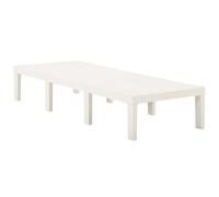vidaXL Bain de soleil plastique blanc