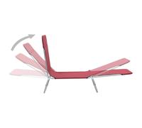 vidaXL Bain de soleil pliable 2 pcs. Rouge