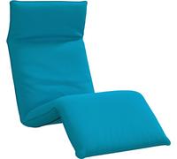 vidaXL Bain de soleil pliable bleu clair 175x54x8,5 cm tissu Oxford
