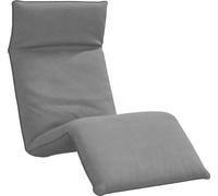 vidaXL Bain de soleil pliable 175x54x8,5 cm en tissu Oxford Gris
