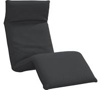 vidaXL Bain de soleil pliable noir 175x54x8,5 cm tissu Oxford