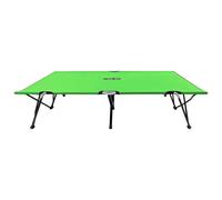 vidaXL Chaise longue double pliable Vert Acier
