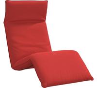 vidaXL Bain de soleil pliable rouge 175x54x8,5 cm tissu Oxford