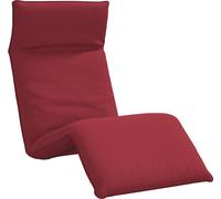 vidaXL Bain de soleil pliable vin rouge 175x54x8,5 cm tissu Oxford
