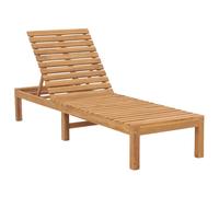 vidaXL Bains de soleil 2 pcs. Bois massif teck