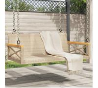 vidaXL Banc suspendu Beige 109x62x40 cm Poly rotin